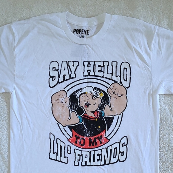 Popeye💪"Say Hello👋 To My Lil' Friends" Graphic Tee👕 - NWOT - Picture 10 of 10